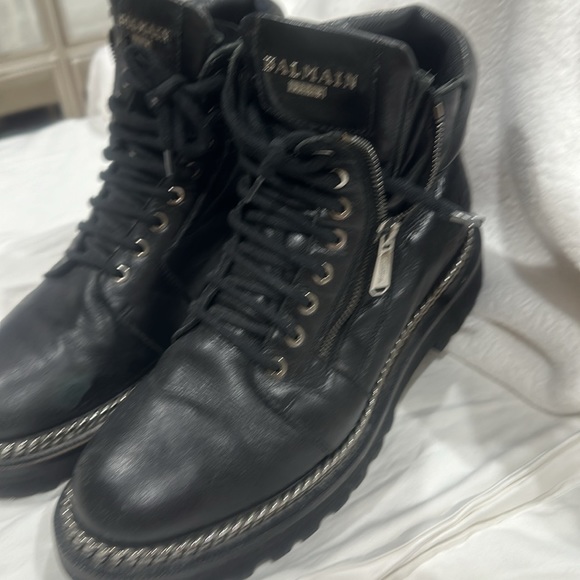 $850 BALMAIN Army Ranger Boots size 8.5 - Picture 4 of 13